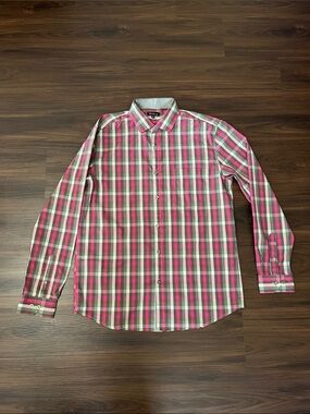 Galaxy Mens Plaid Button Down